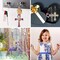 8 Pcs Diamond Painting Keychains Double Sided Cross Shaped Rhinestone Painting Art Gem Key Rings DIY Glittering Ornament Pendant for Beginners Adults Kids Art Craft Supplies Gift (Cross B)